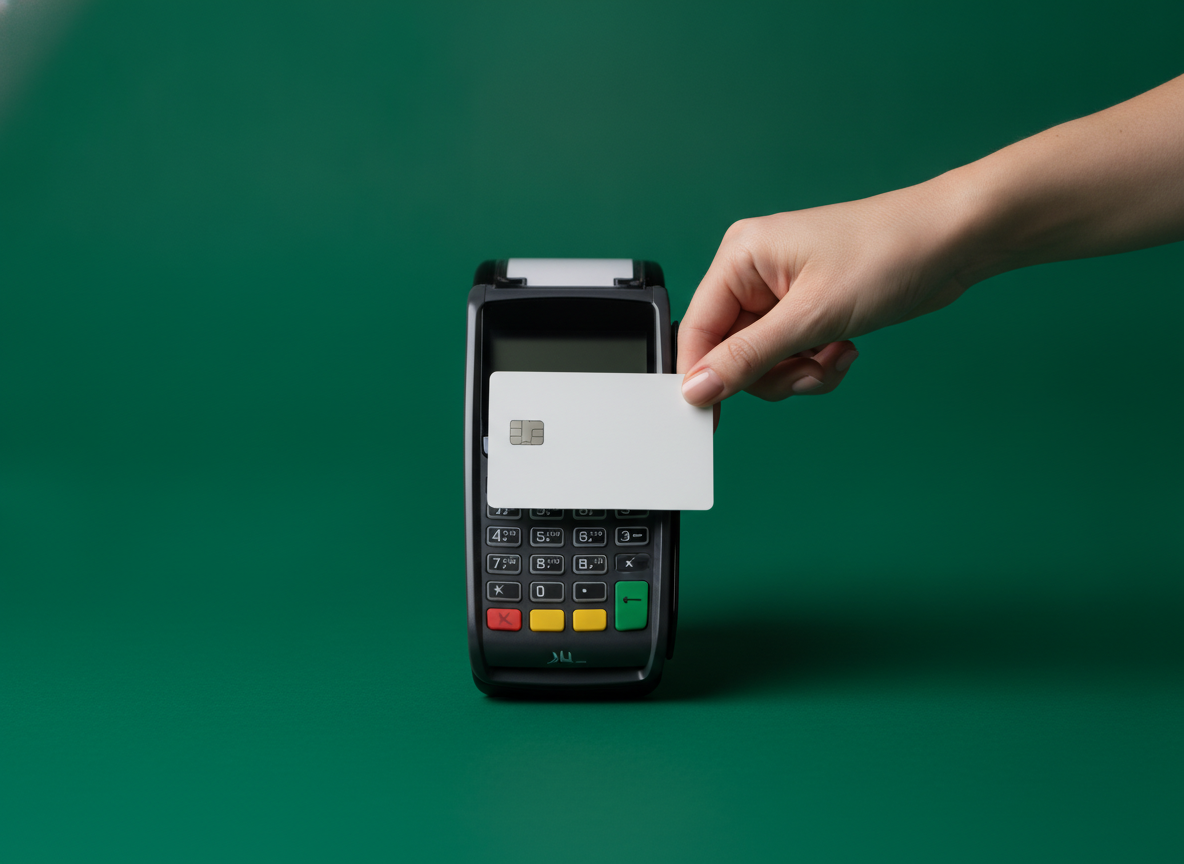 Paying with a card terminal